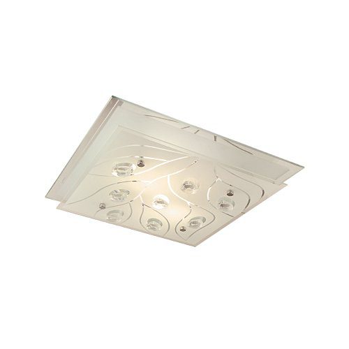 BRIGHT STAR CF360 320MM FROSTED GLASS & CRYSTAL CEILING LIGHT