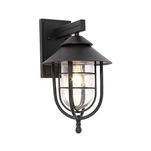 BRIGHT STAR L258 BLACK WALL LANTERN
