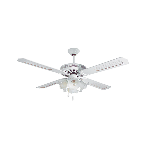 RADIANT 06FA204-W RATTAN WHITE CEILING FAN