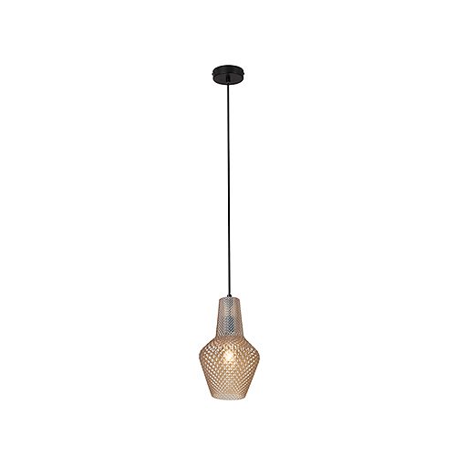 EUROLUX P796AM MILANO AMBER GLASS PENDANT