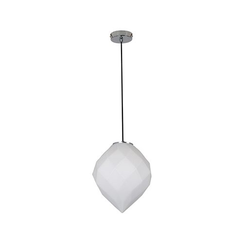 EUROLUX P896OP COMO CHROME & OPAL GLASS PENDANT