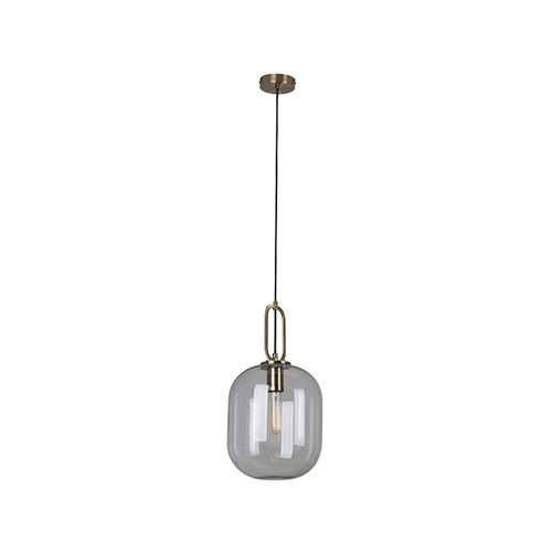 EUROLUX P899CL HALLSTAT BRONZE & CLEAR GLASS PENDANT