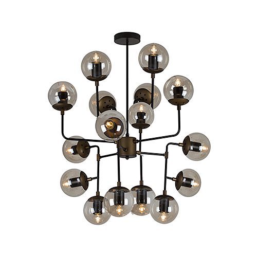 EUROLUX P912B HARRINGTON BLACK & AMBER PENDANT