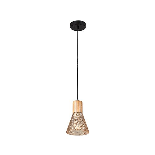 EUROLAX P927AM LUCCA BLACK & WOOD PENDANT