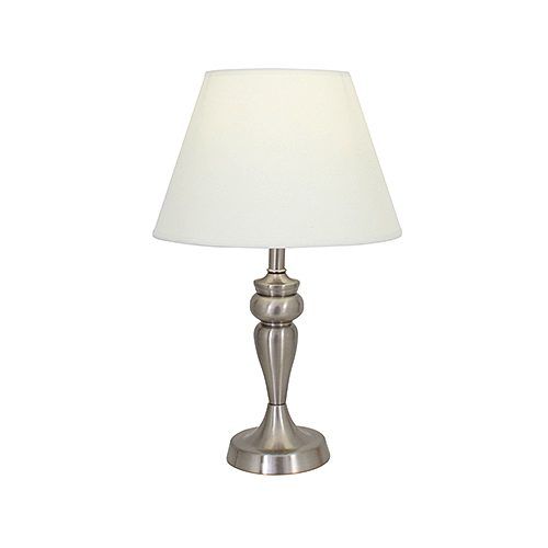 EUROLUX T308SC HAMPSHIRE SATIN CHROME LAMP