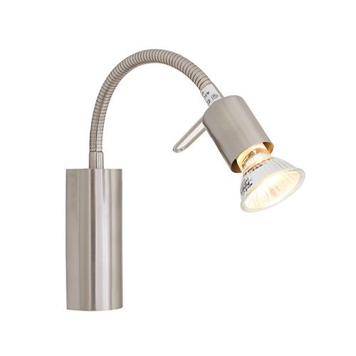 EUROLUX W109 SPEED SATIN CHROME WALL LIGHT