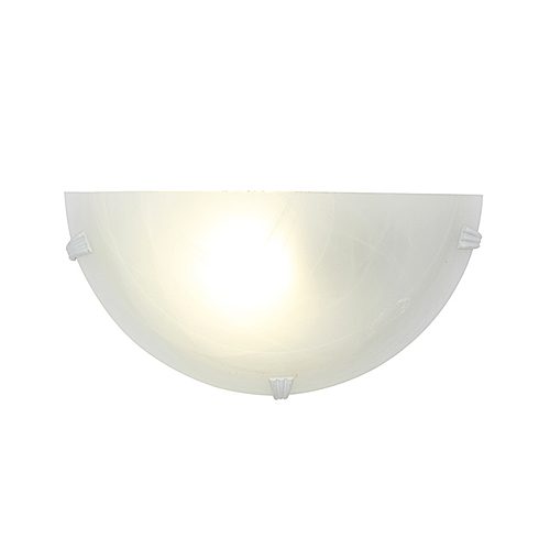 EUROLUX W55AW ALABASTER WHITE WALL LIGHT