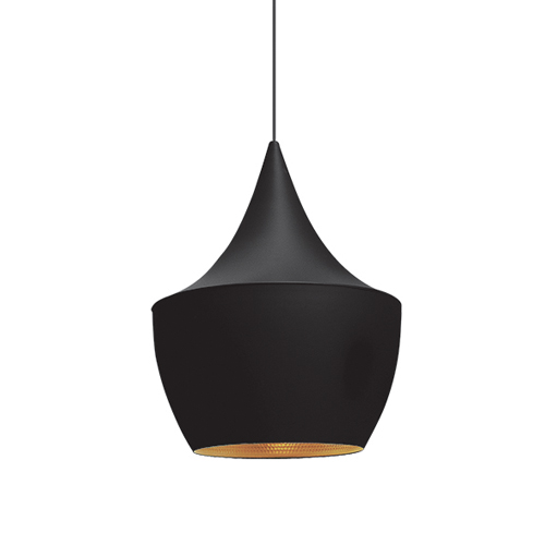 SPAZIO 8567.2.30.10.2 MISO 2 BLACK & GOLD PENDANT