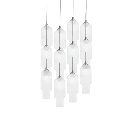 SPAZIO 8577.12 ALBA CLUSTER FROSTED PENDANT