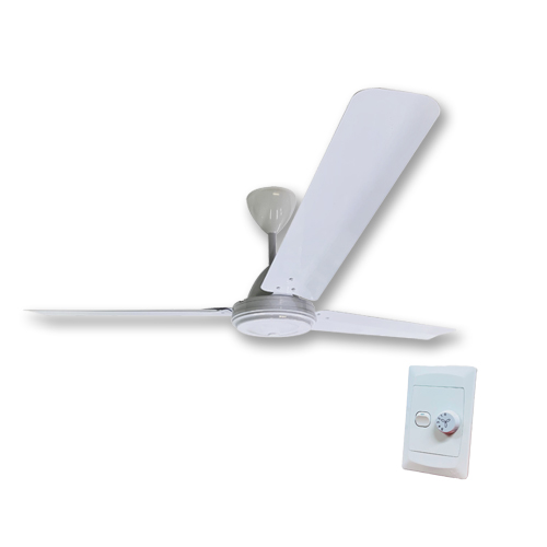 SOLENT HIGH BREEZE WHITE CEILING FAN + WALL CONTROLLER