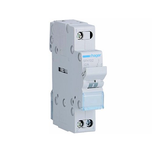HAGER SFH125 1 POLE 25AMP CHANGE OVER SWITCH