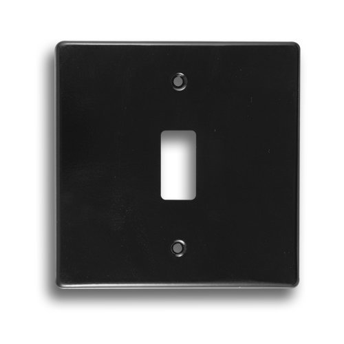CRABTREE CLASSIC 6553/108 4X4 1 LEVER COVER PLATE, BLACK