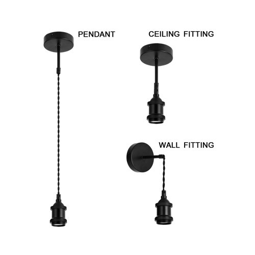 BRIGHT STAR PEN500 MATT BLACK PENDANT