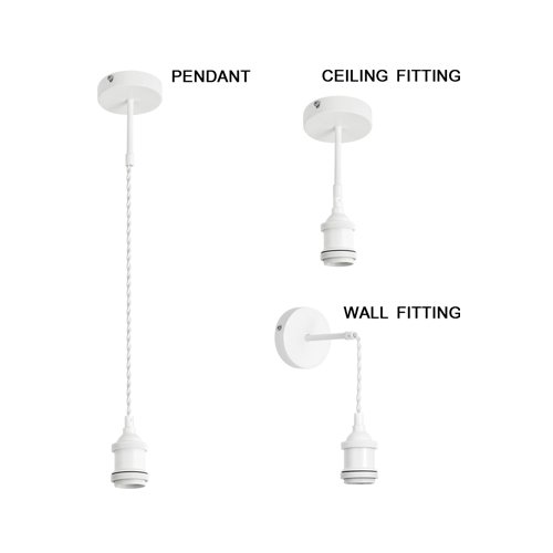 BRIGHT STAR PEN501 MATT WHITE PENDANT