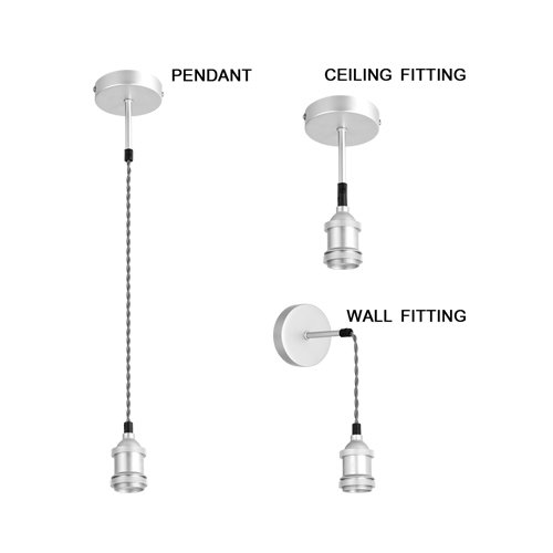 BRIGHT STAR PEN503 SATIN CHROME PENDANT