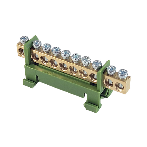 MCE KM13/E-10 10 WAY DIN RAIL EARTH BAR