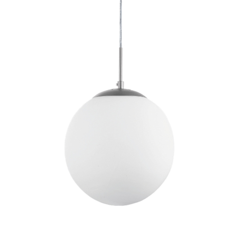 SPAZIO 8541.400 GLOBE OPAL & CHROME PENDANT