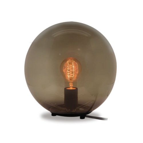 SPAZIO 1020.2503 GLOBAL AMBER & BLACK TABLE LAMP