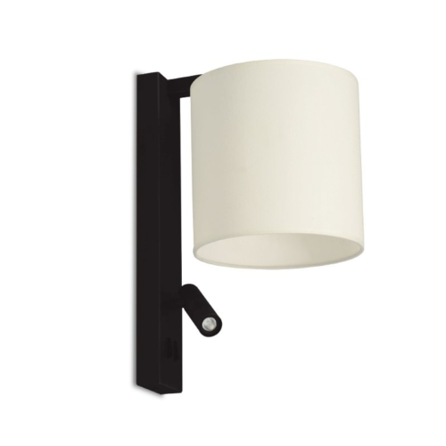 SPAZIO 5270.30 SAXON BLACK WALL LIGHT