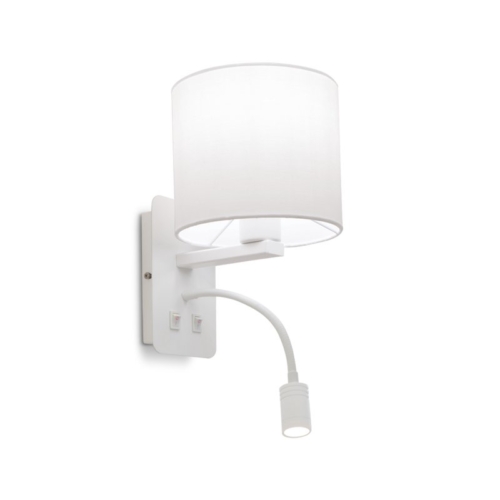 SPAZIO 5271.2 ARISTON ROUND WHITE WALL LIGHT
