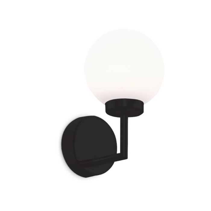 SPAZIO 5277.30 PEARL BLACK & OPAL WALL LIGHT