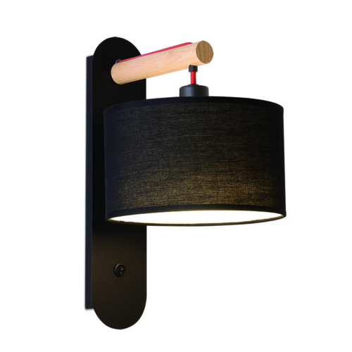 SPAZIO 5280.01.30 LANGHAM BLACK WALL LIGHT