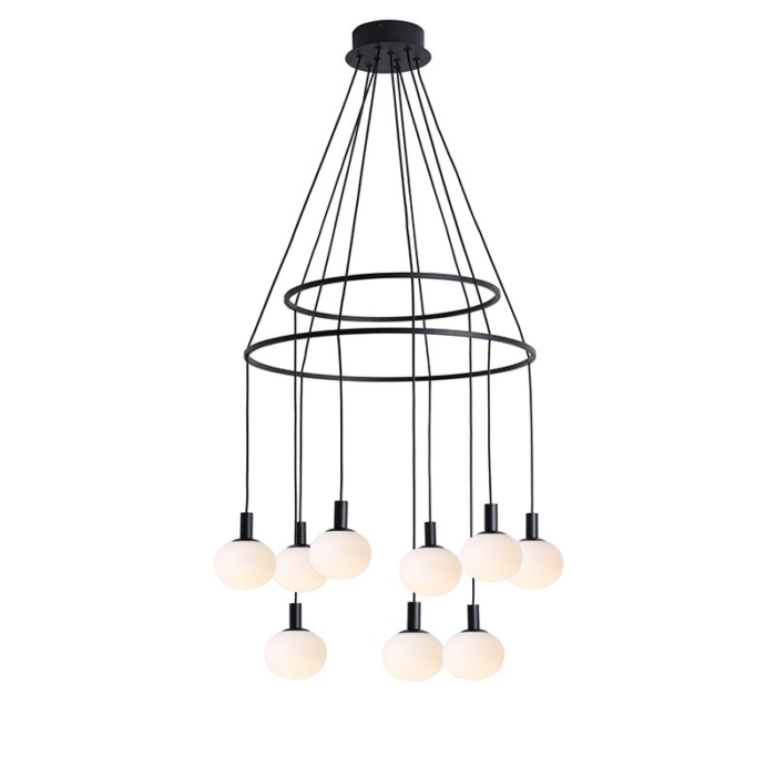 SPAZIO 8655.2 COSMO 9 LIGHT BLACK & OPAL PENDANT