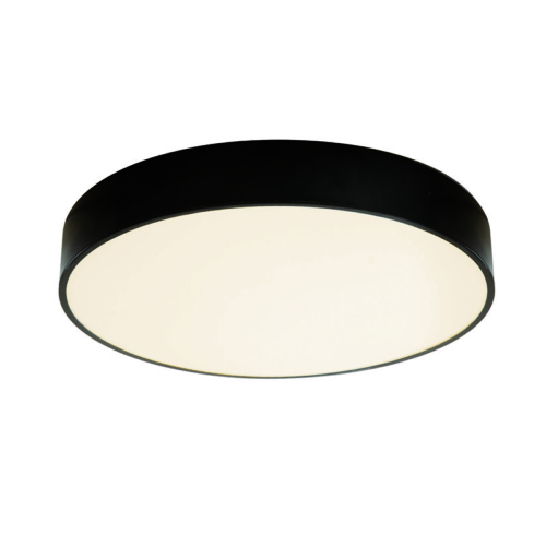 SPAZIO 8953.2.3030 ARIA ROUND 580MM 3000K BLACK CEILING LIGHT