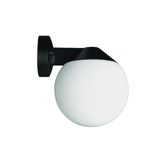 SPAZIO 1016.200 ORBIT BLACK & OPAL WALL LIGHT