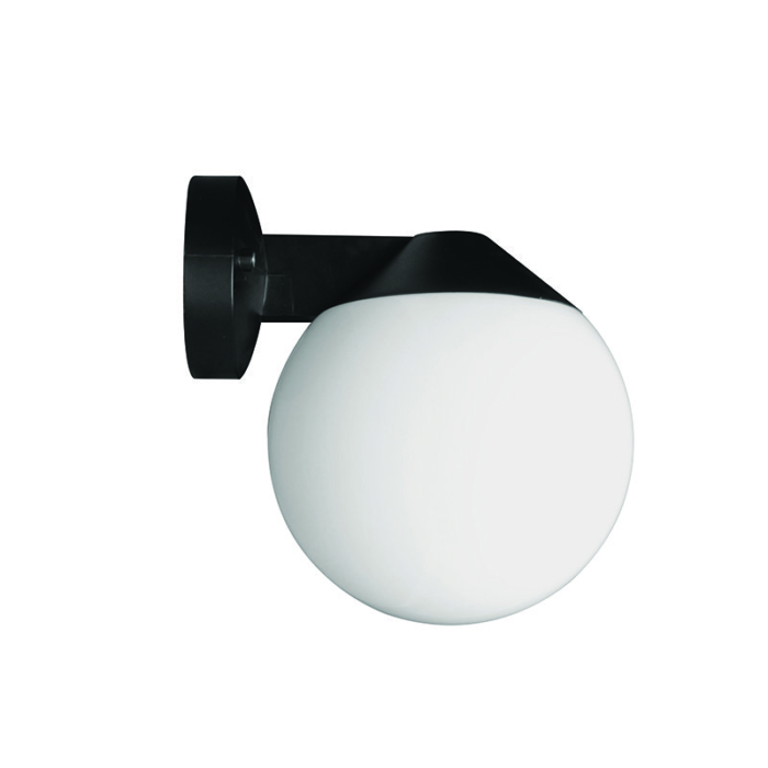 SPAZIO 1016.200 ORBIT BLACK & OPAL WALL LIGHT