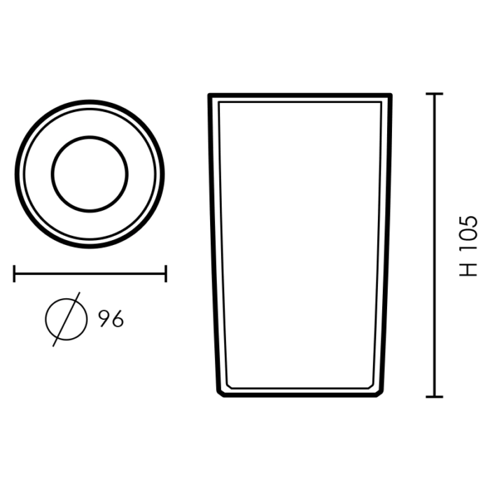 SPAZIO 2A9.000.000.AXU1K LIVIA 90 BLACK DOWNLIGHT - Image 2
