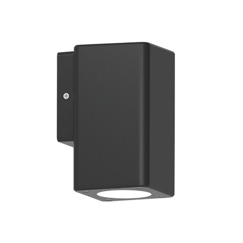 SPAZIO 4531.2.30 RYKA SQUARE 1L BLACK DOWNFACE WALL LIGHT