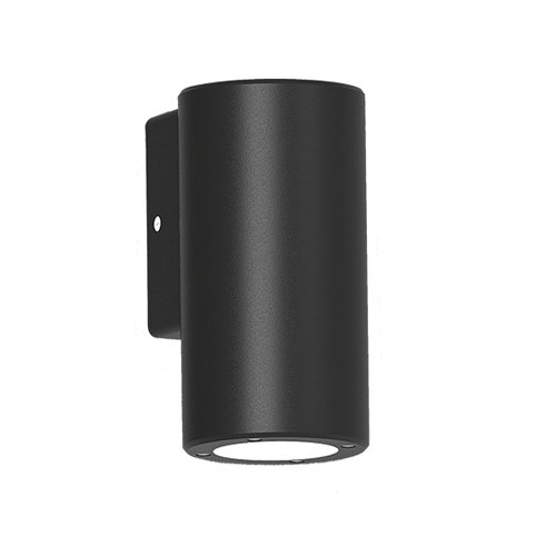 SPAZIO 4531.4.30 ALCOR ROUND 1L BLACK DOWNFACE WALL LIGHT