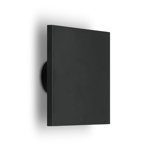 SPAZIO 4547.2.4030 FOCAL SQUARE 4000K BLACK WALL LIGHT