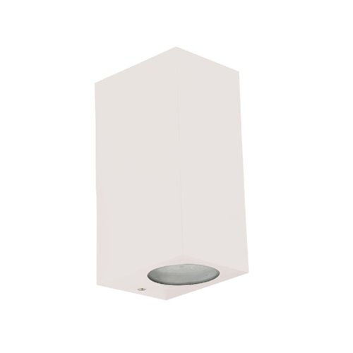 SPAZIO 4556.2.31 BLOCK P WHITE UP & DOWN WALL LIGHT