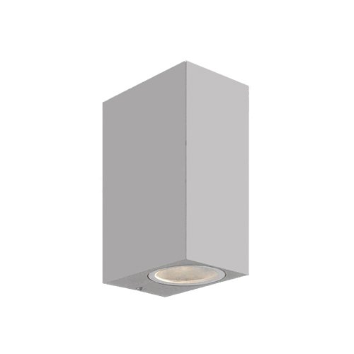 SPAZIO 4556.2.50 BLOCK P GREY UP & DOWN WALL LIGHT