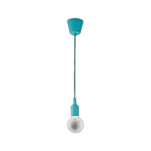 K-LIGHT DA-KLCH-777/TUR FABRIC TURQUOISE CABLE PENDANT