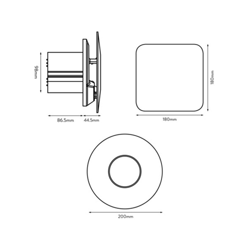 XPELAIR C4SR 100MM SILENT EXTRACTOR FAN
