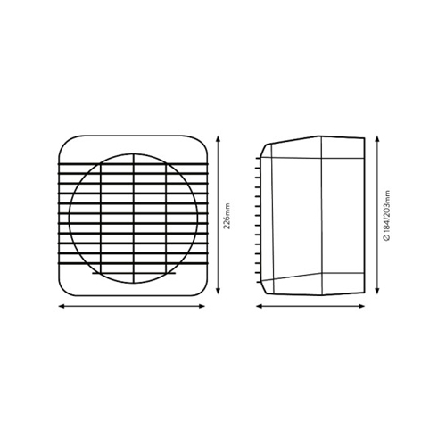 XPELAIR GX6 EC 148MM EXTRACTOR FAN