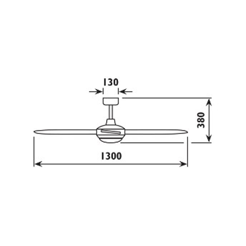 RADIANT JX17-SC/WD LANCER WOOD CEILING FAN