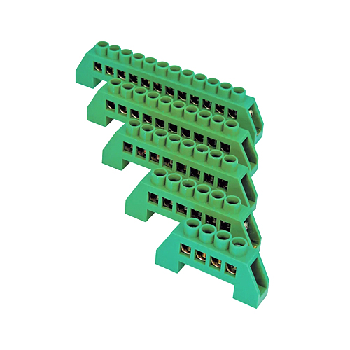 MCE G8-12-6K 6 WAY INSULATED DIN RAIL EARTH BAR