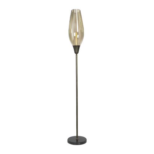 BRIGHT STAR SL081 COGNAC GLASS FLOOR LAMP