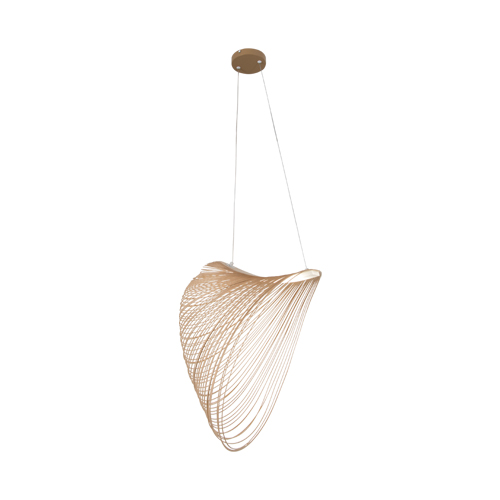 BRIGHT STAR PEN836 NATURAL WOOD PENDANT