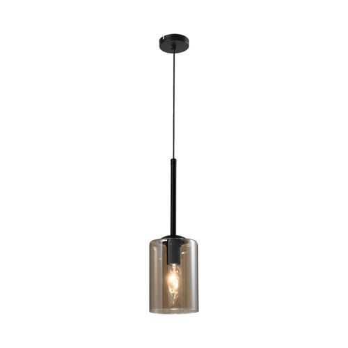 BRIGHT STAR PEN850/1 AMBER GLASS PENDANT