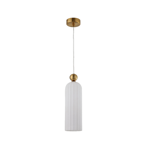 BRIGHT STAR PEN854 WHITE GLASS PENDANT