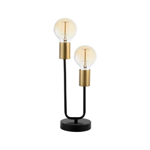 BRIGHT STAR TL653 BLACK & BRASS TABLE LAMP