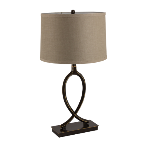 BRIGHT STAR TL822 BLACK & GOLD TABLE LAMP