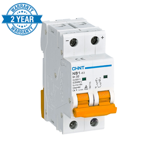 CHINT NB1 2P 6KA D_CURVE CIRCUIT BREAKER