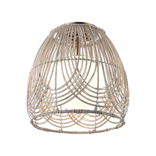 BRIGHT STAR CF444 NATURAL RATTAN CEILING LIGHT