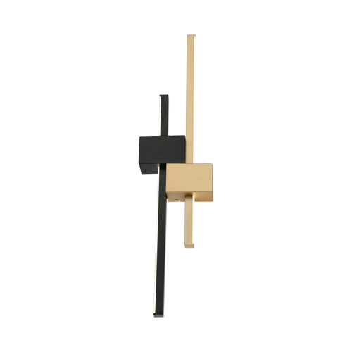 BRIGHT STAR WB281 BLACK & GOLD LED WALL LIGHT